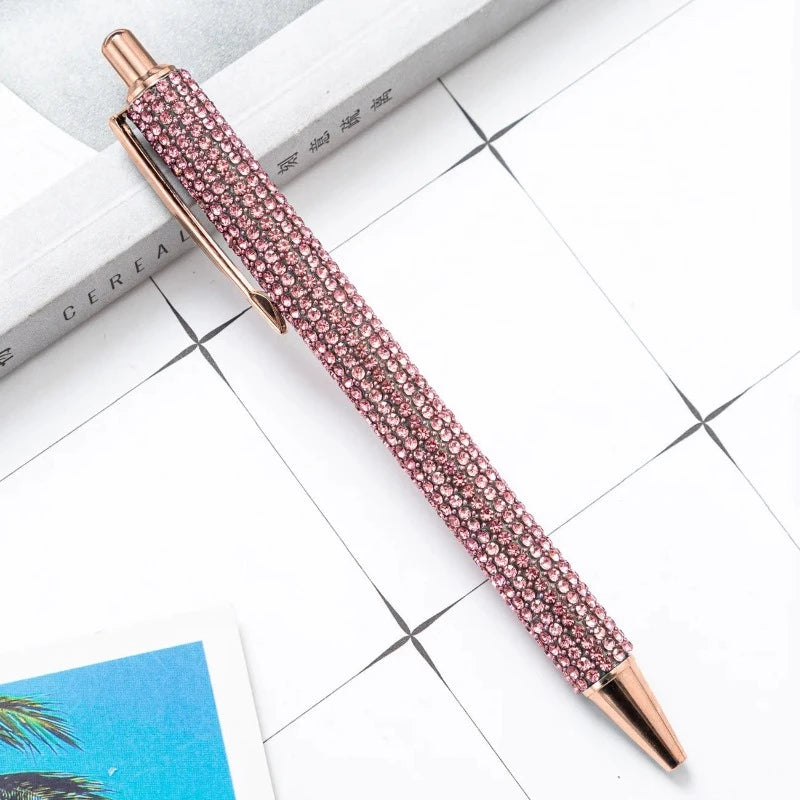 Stylo Strass Rose Cuivré