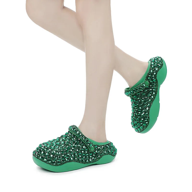 Crocs Strass vert