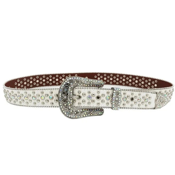 Ceinture Paillette Strass Homme Femme Détail