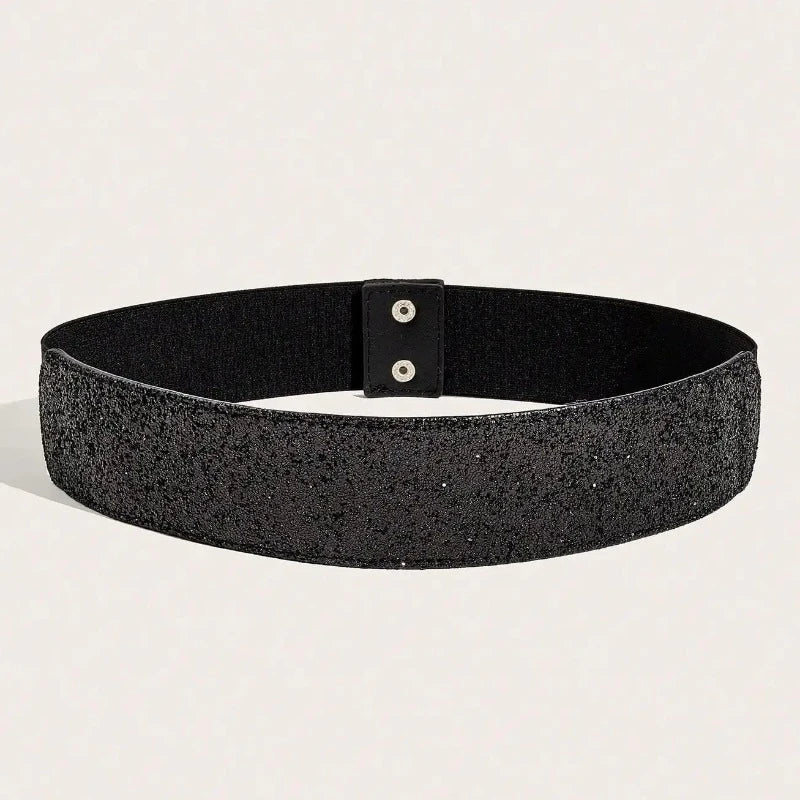 Ceinture Paillette Femme Noir