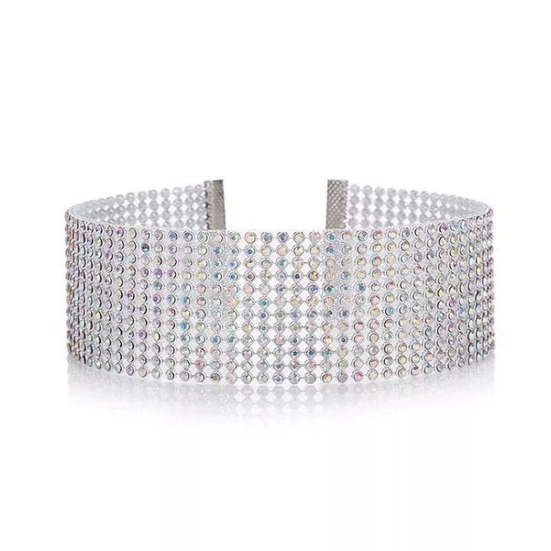 Collier Femme Strass Multi couleurs