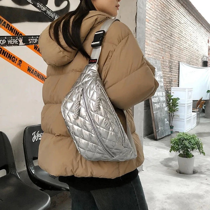 Grand Sac Banane Argent