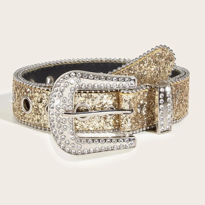 Ceinture Strass Femme or