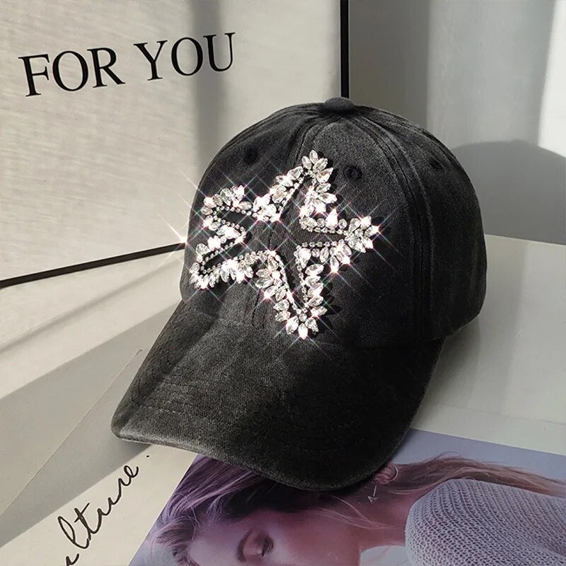 Casquette Femme Strass Etoile