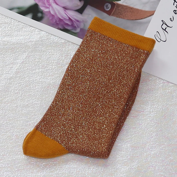 Chaussettes Paillettes Coton