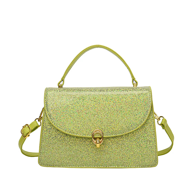 Sac Paillette Bandoulière vert