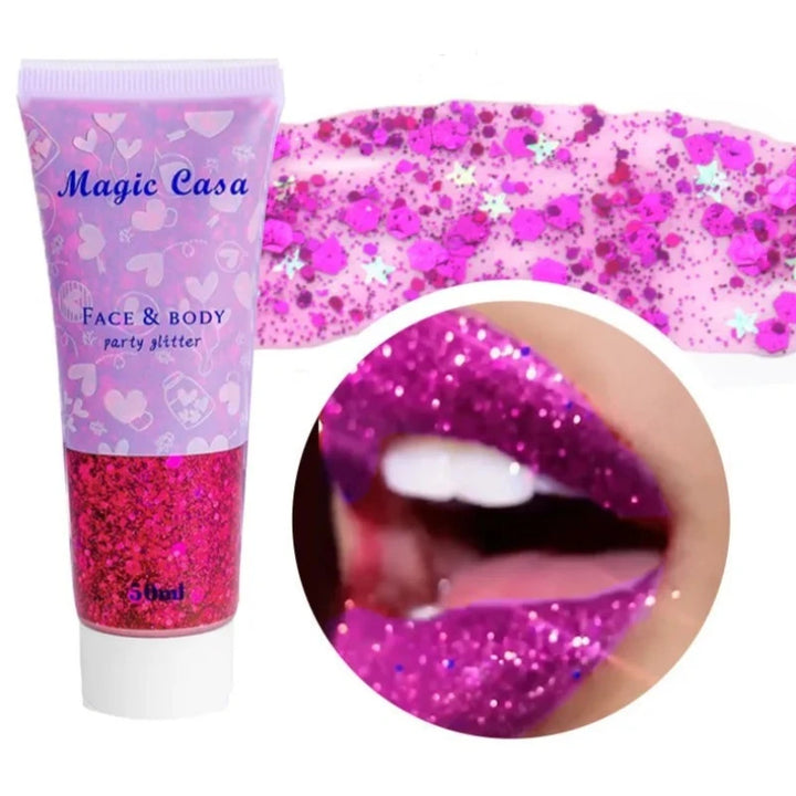 Gel Paillettes Fuchsia