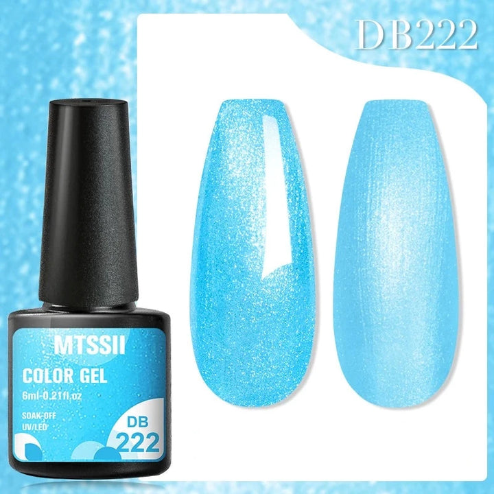 Vernis Cyan Pailleté