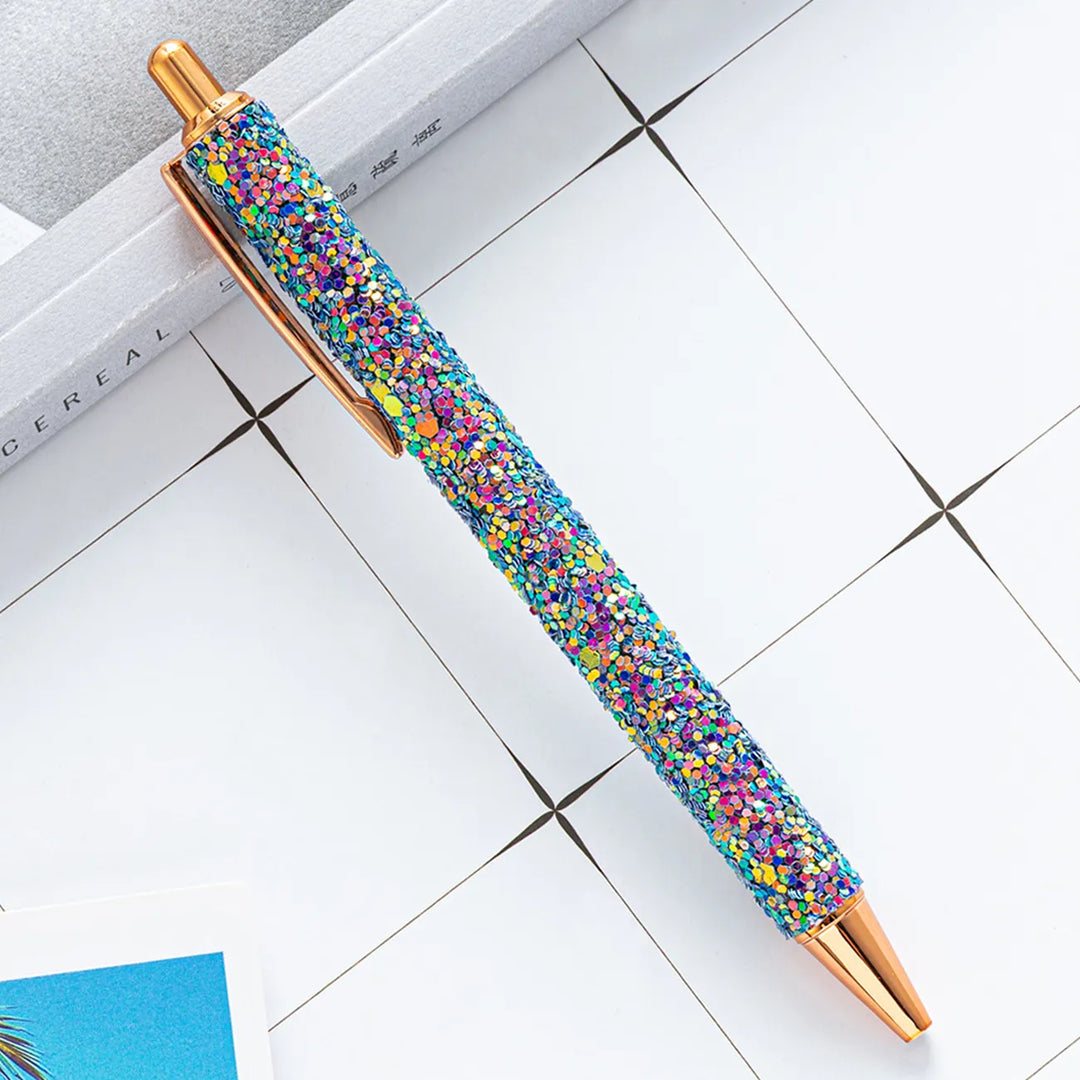 Stylo Bille Strass Vert Multi couleur