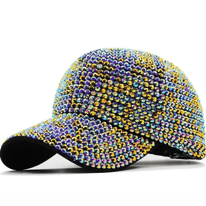 Casquette Femme Strass Multicolor