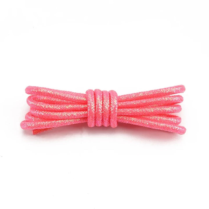 Lacet Paillette Rond Rose Foncé