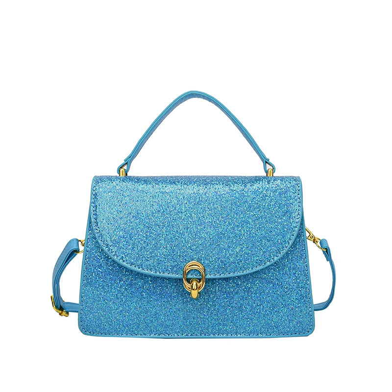 Sac Paillette Bandoulière bleu