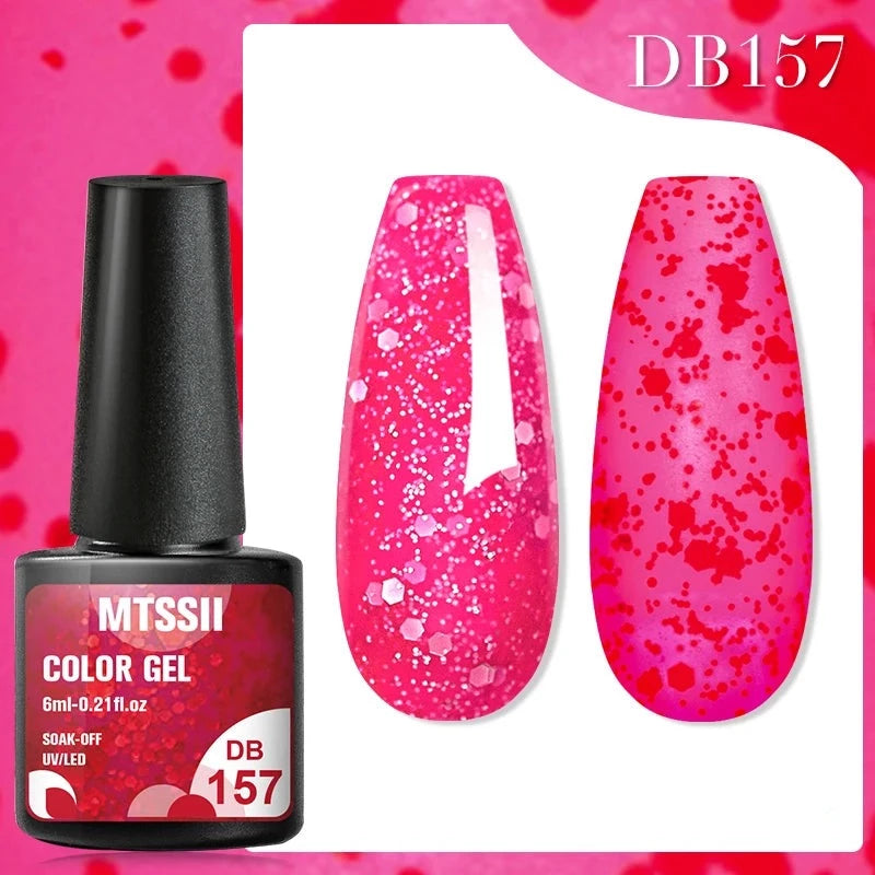 Vernis Fushia  Pailleté