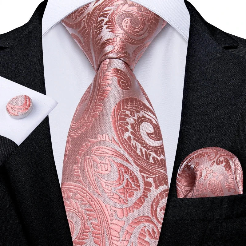 Cravate Rose Doré Homme