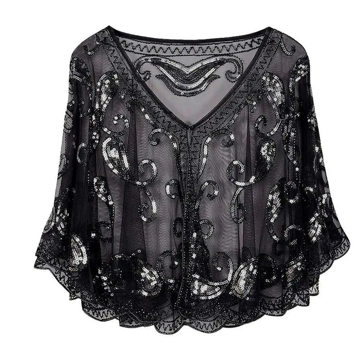 Blouse Paillette Col V