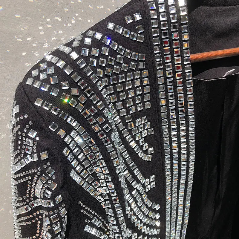 Veste Ouverte Strass Homme