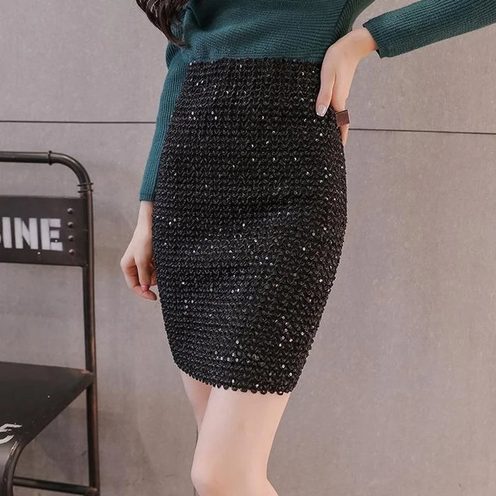 Jupe Sequins Noir 