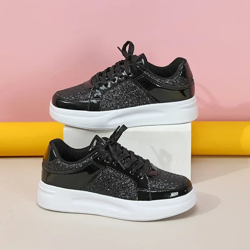 Sneaker Paillette Brillant noire