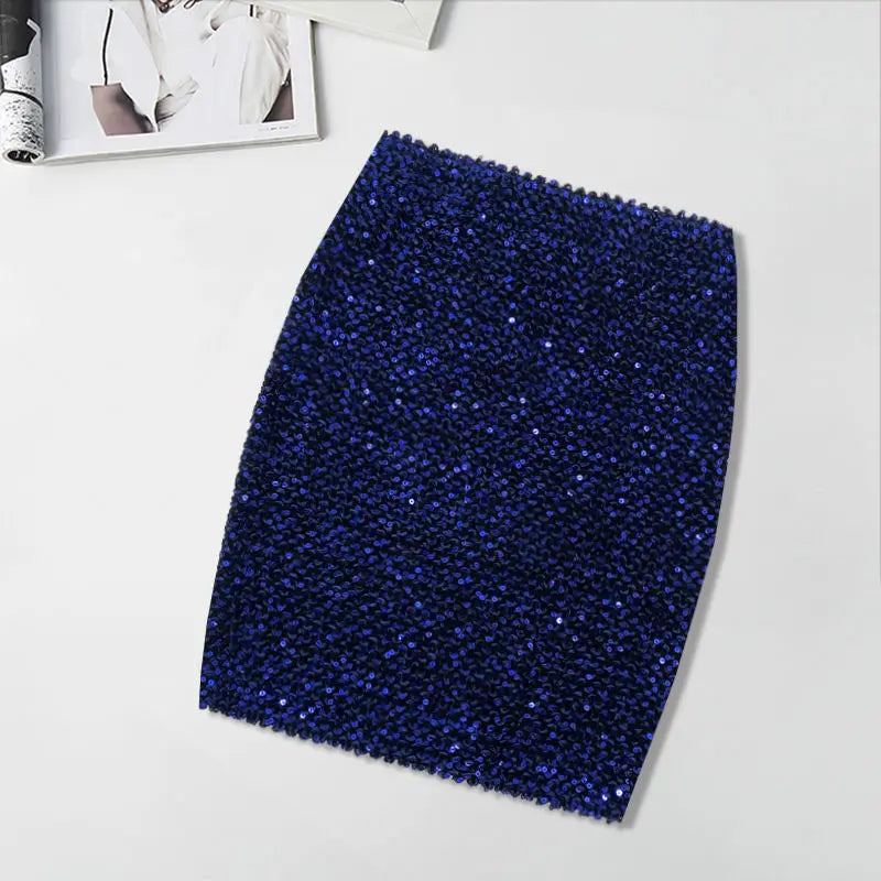 Jupe Sequins Bleu 