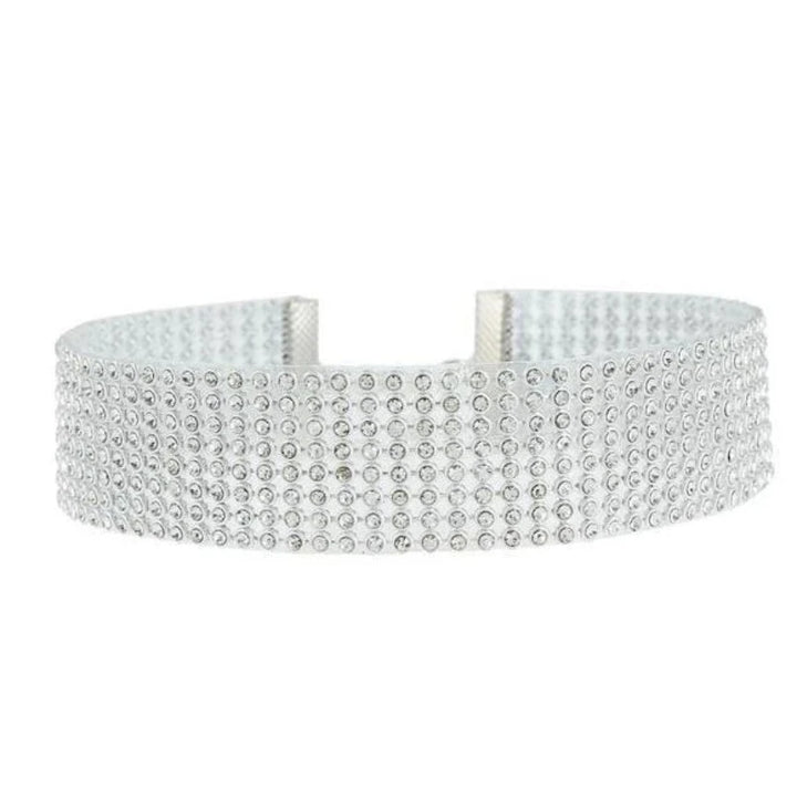 Collier Femme Strass Argenté