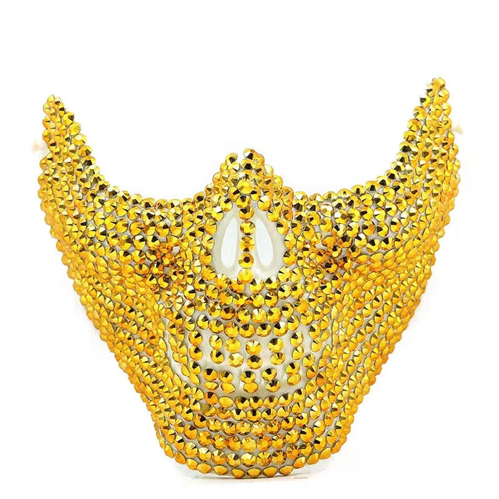 Chapeau Strass masque or