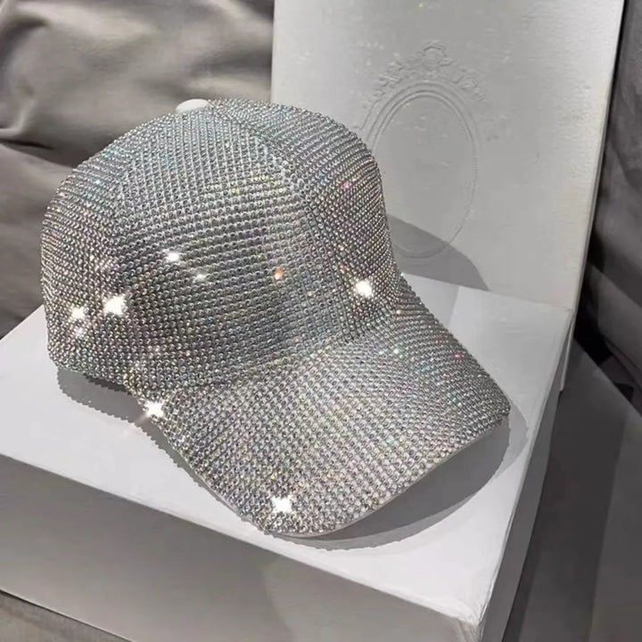 Casquette Femme Strass Argenté