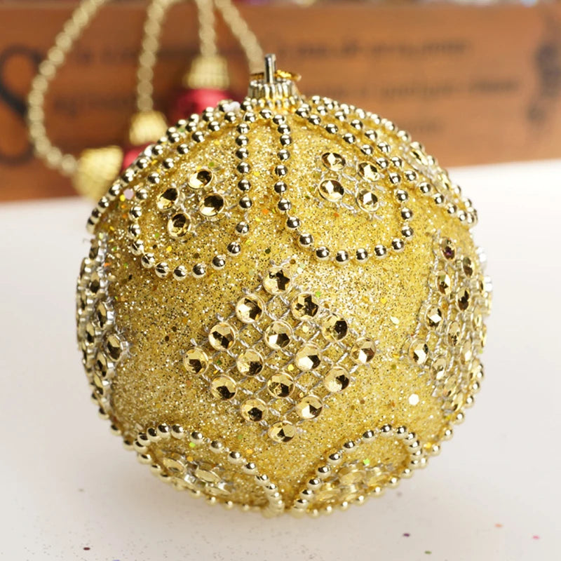 Boule de Noel Strass Doré