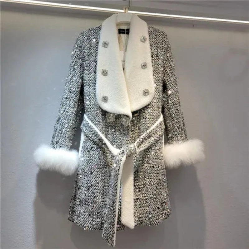 Veste Paillette Femme Elégante