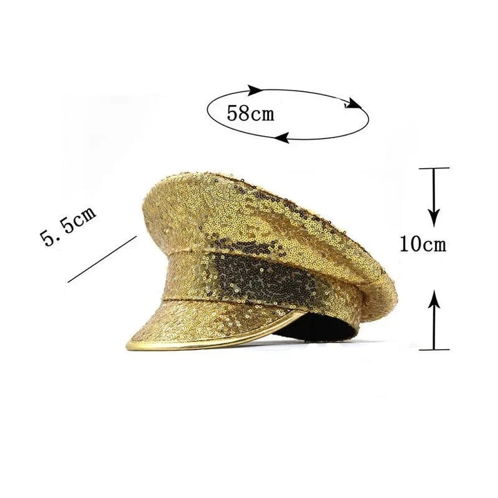 Chapeau Paillette Commandant Taille