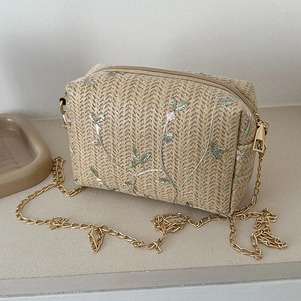 Petit Sac à Main Paillette beige