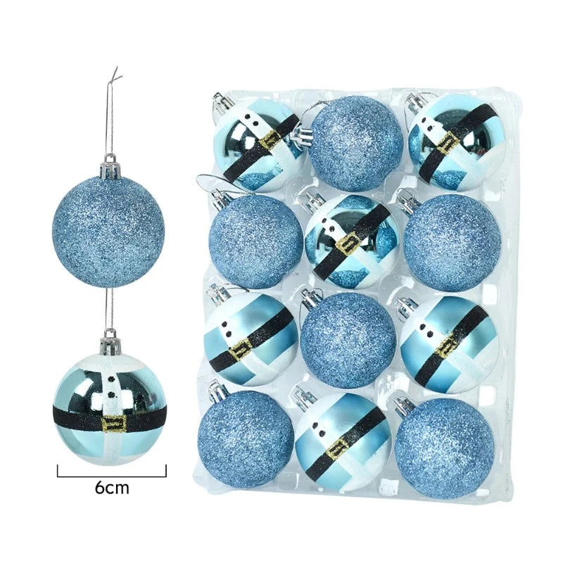 Boule de Noël Transparent Noel bleu