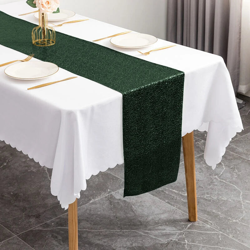 Chemin de Table Pailleté Vert