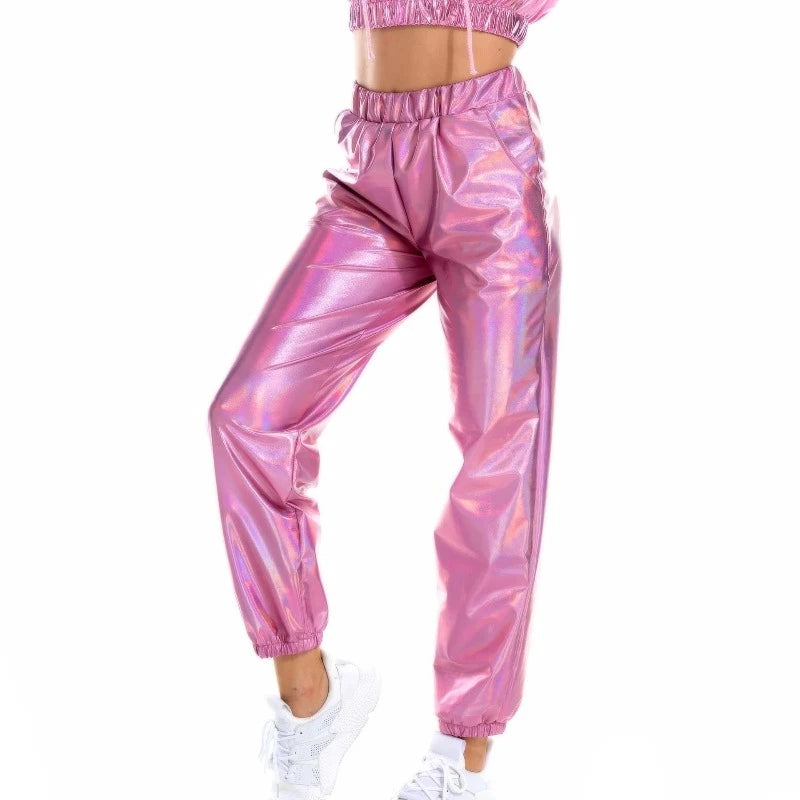 Pantalon Rose Brillant Femme