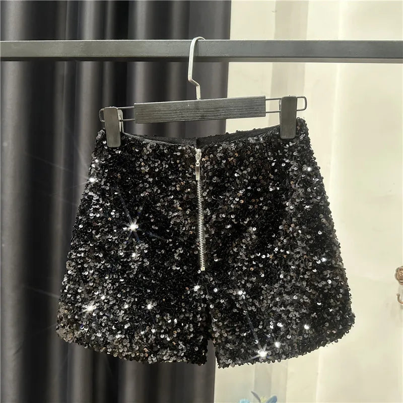 SHORTY DISCO POUR FEMME (Shorty argenté à paillettes) Taille M | CED SHORTY DISCO POUR FEMME (Shorty argenté à paillettes) Taille M | CED