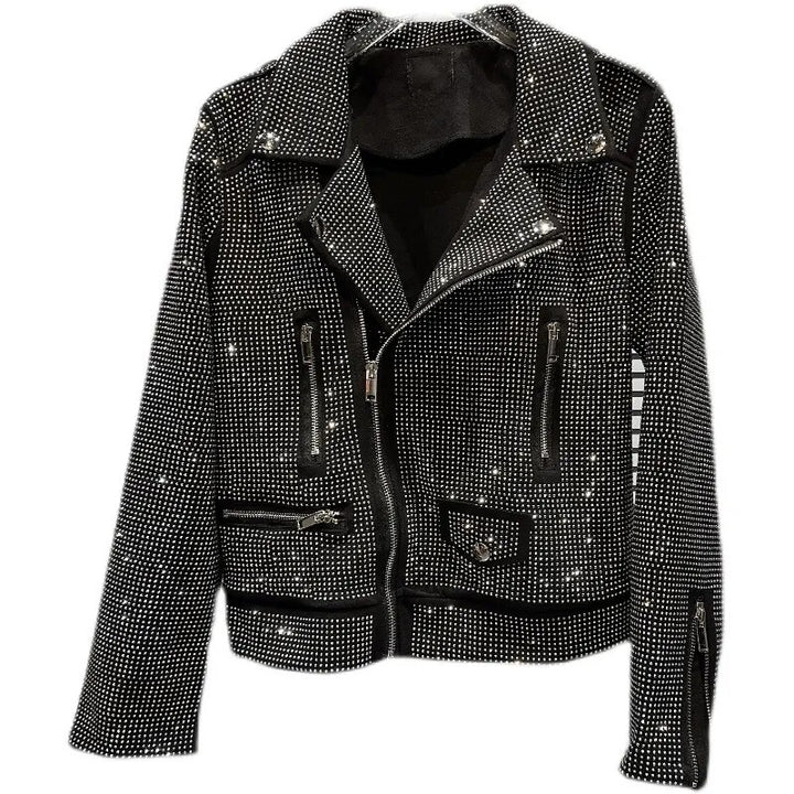 Veste Strass Femme Aviateur