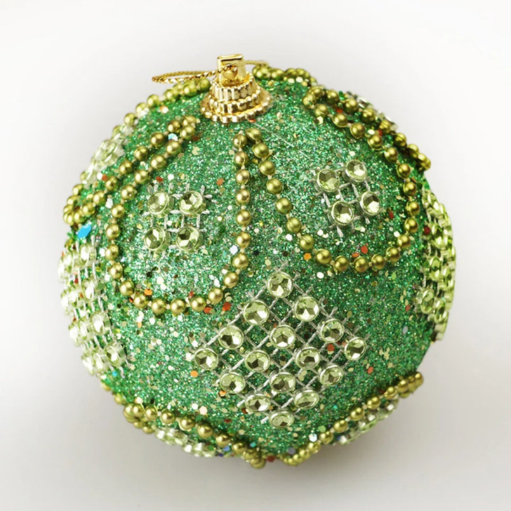 Boule de Noel Strass Vert