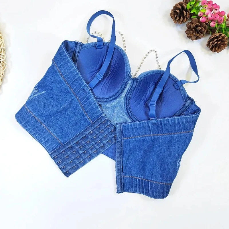 Bustier Strass Jean