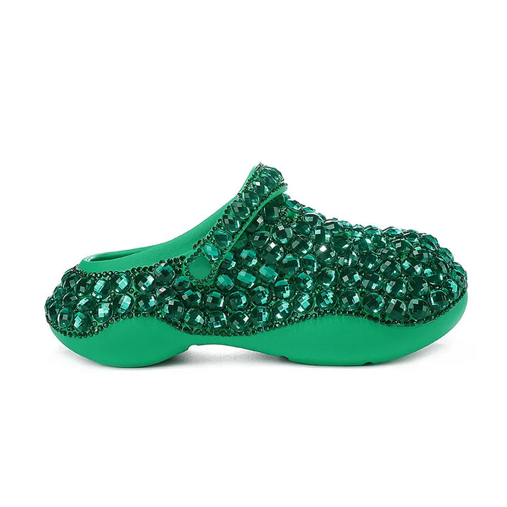 Crocs Strass Vert