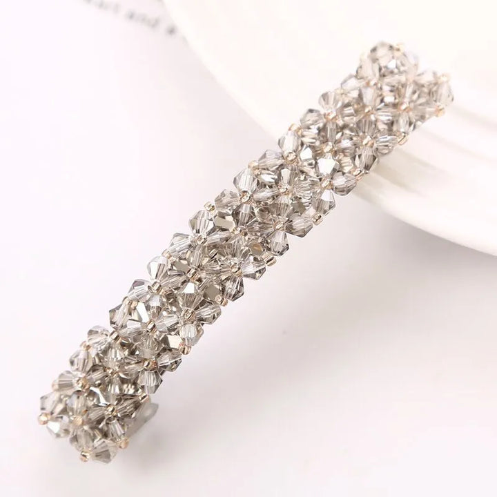 Pince Strass Pour Cheveux Blanc