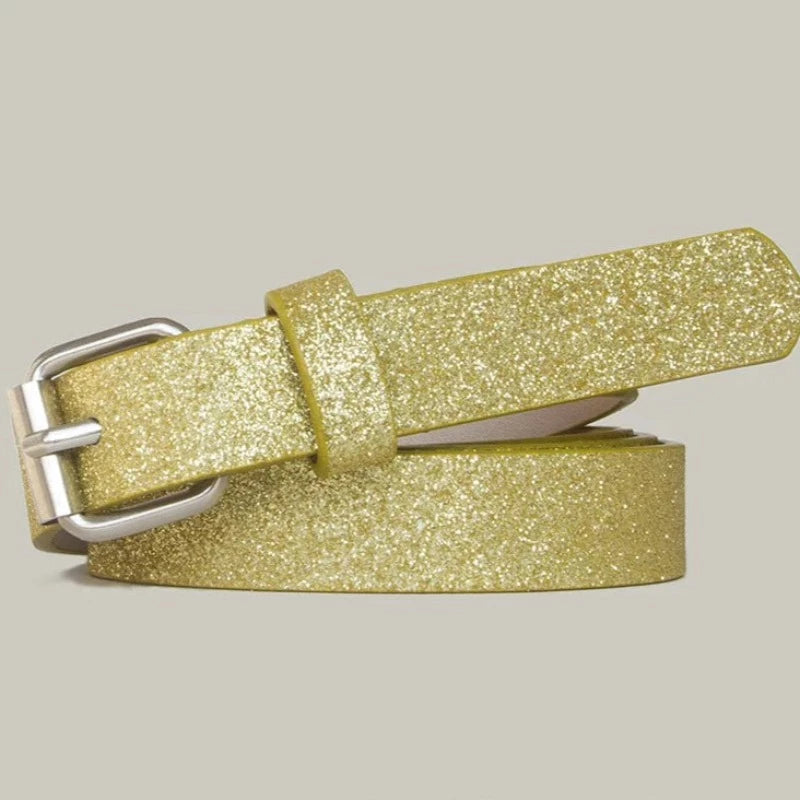 Ceinture Paillettes Femme or