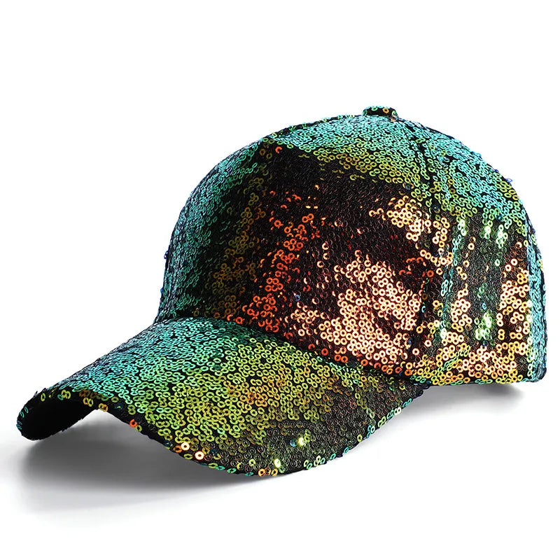 Casquette Paillette Mulitcolore