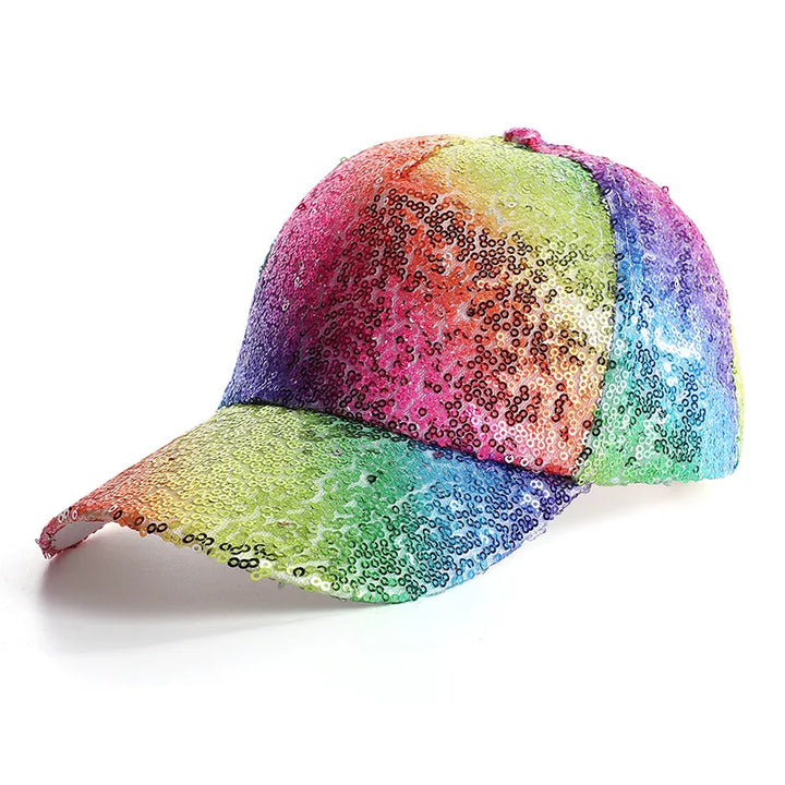 Casquette Paillette Mulitcolore