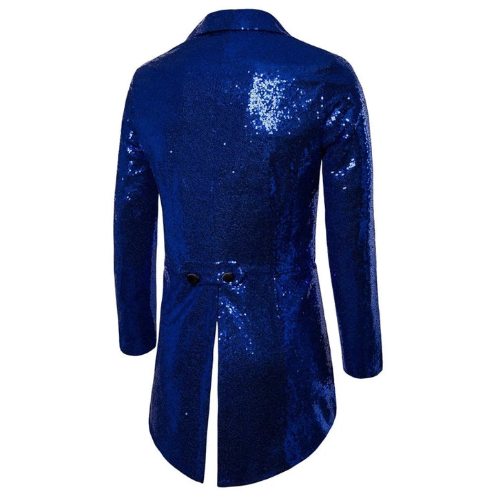 Costume Paillette Homme Spectacle bleu