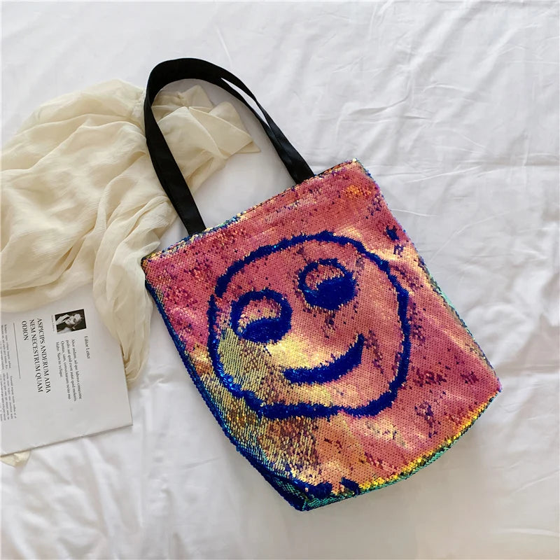 Sac Cabas Paillette smile