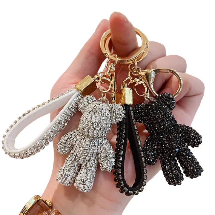 Porte Clef Strass Ourson