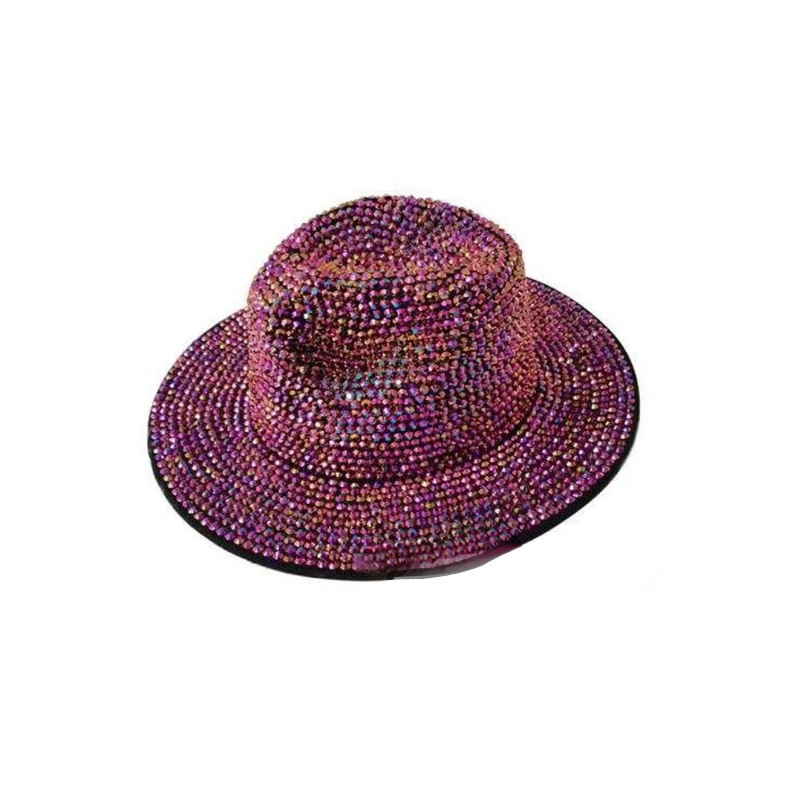 Chapeau Strass Rose