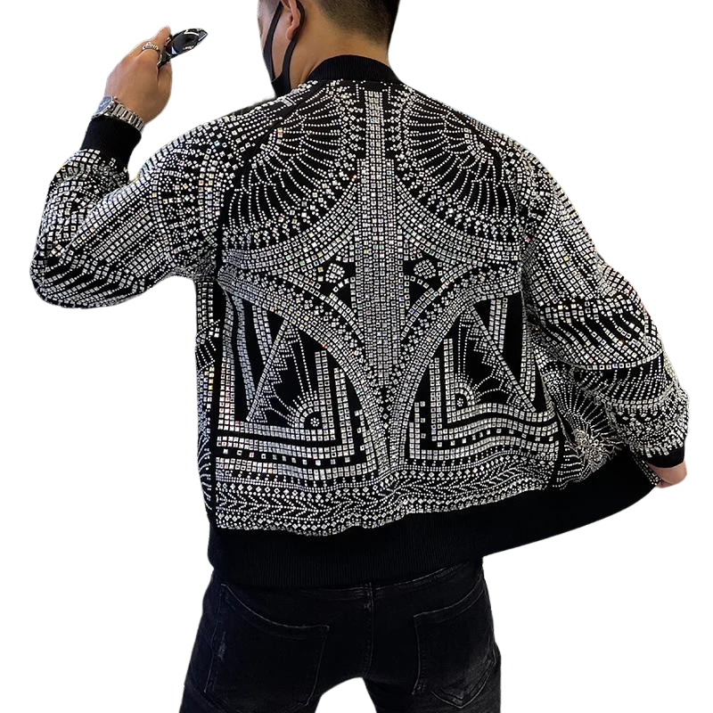 Bomber Strass Homme