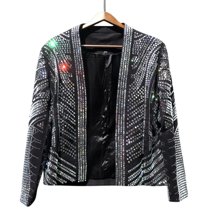 Veste Ouverte Strass Homme