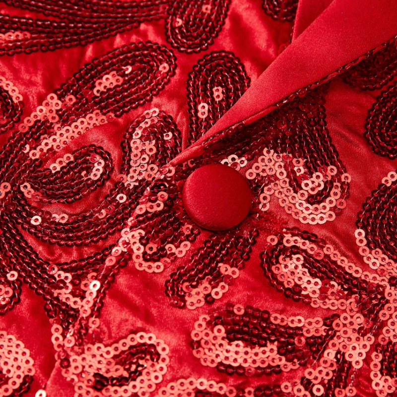 Costume Paillette rouge