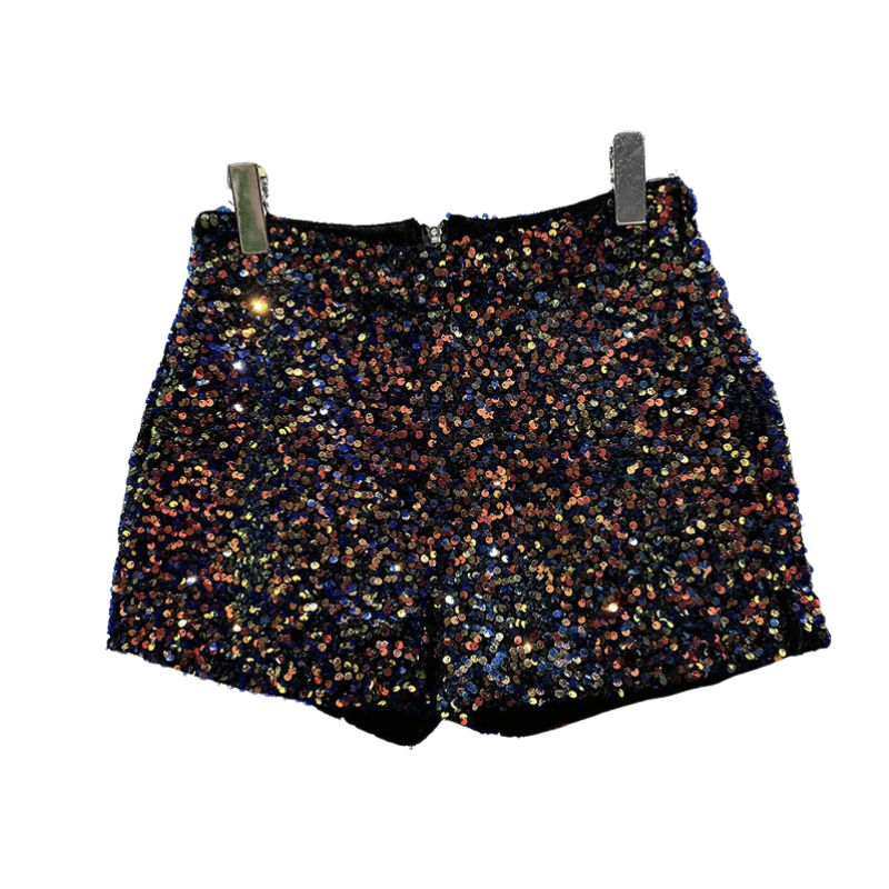 Short multi couleur Paillette Femme